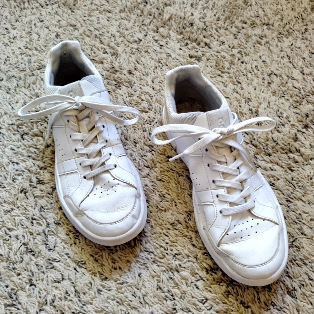 AS IS On Roger White Leather Athletic Shoes Men's Sz 8,5